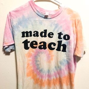 Tie Dye Teacher Tee
